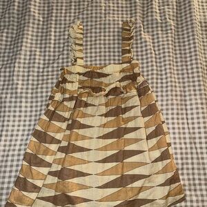 Stylish Brown and Tan Mini Dress